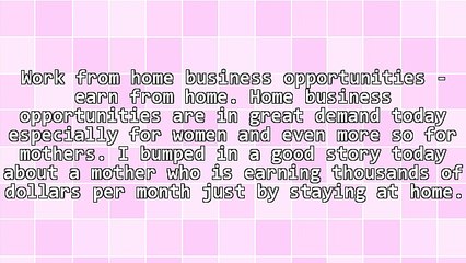 Women's Choice - Home Business Opportunities