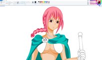 How I Draw using Mouse on Paint  - Rebecca - One Piece
