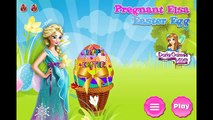 NEW Игры для детей—Беременная Эльза красит яйца на Пасху—мультик для девочек