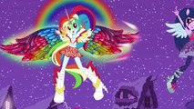 My Little Pony Transforms Equestria Girls Mane 6 into Daydream forms - MLP Color Change Video