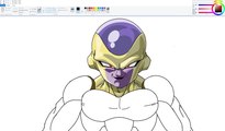 How I Draw using Mouse on Paint - Golden Frieza - Dragon Ball
