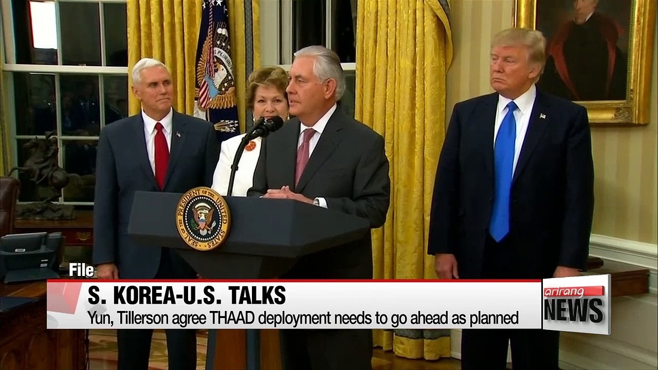 . Korea, U.S. top diplomats agree THAAD deployment needs to go ahead as planned