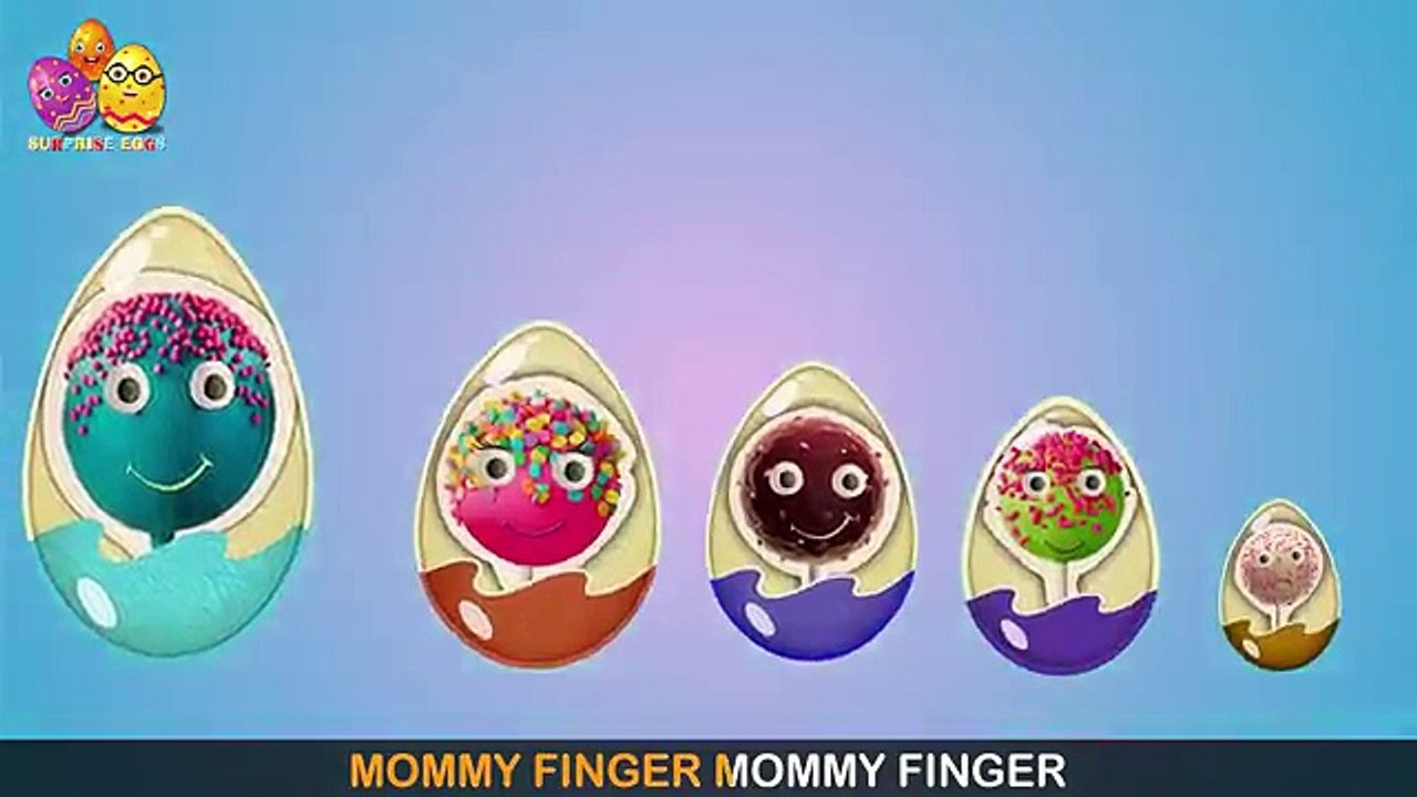 The Cake Pop Surprise Egg | Surprise Eggs Finger Family | Surprise Eggs Toys