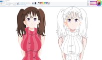 How I Draw using Mouse on Paint  - Diane nanatsu no taizai