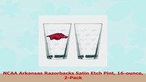 NCAA Arkansas Razorbacks Satin Etch Pint 16ounce 2Pack e2c31b3e