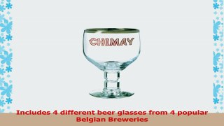 Belgian Beer Glass Chalice Sampler Set 4piece 9aced34c