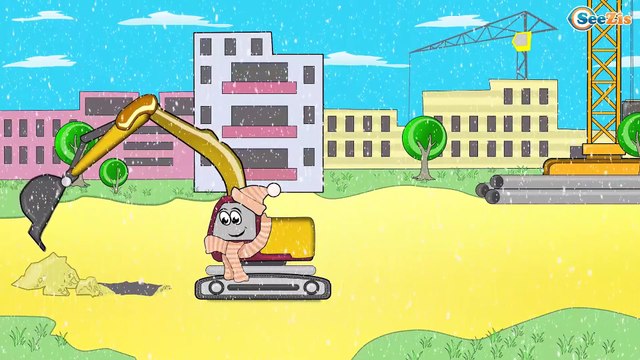 Carritos Para Niños. Excavadora, Camión, Grúa. Caricaturas de carros. Tiki Taki Camiones