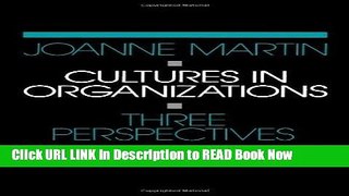 PDF Cultures in Organizations: Three Perspectives Book Online