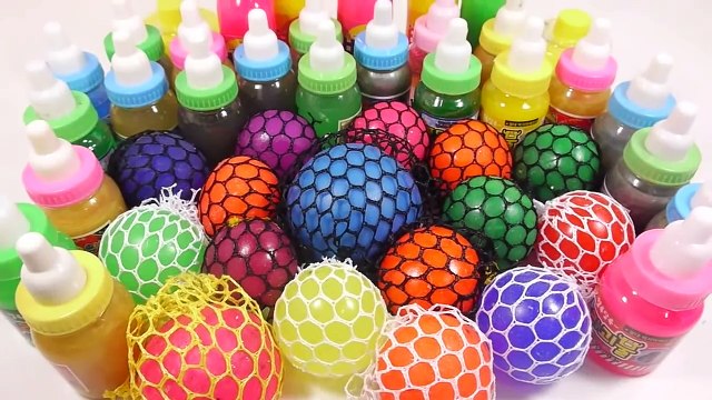1000 Degree Knife VS Squishy Ball Slime Learn Colors Glitter Slime Clay Surprise Toys