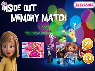 Inside Out Puzzle Memory Game - Inside Out Memory Match - Inside Out Game For Kids