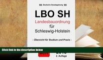 BEST PDF  Landesbauordnung für das Land Schleswig-Holstein: LBO Schleswig-Holstein (German