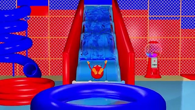 Водные горки 3D для детей | СЛАЙД бассейн Fun ЖЖ Цвета Шарики Яичные сюрприз Игрушки цветов для детей