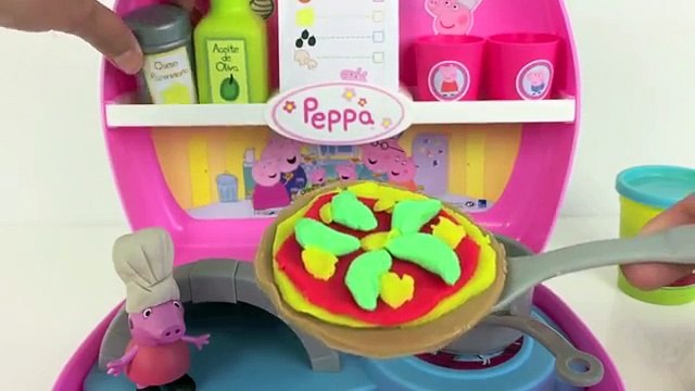 Peppa Pig Pizzeria Playset Pizza Shop PlayDoh Maletín Pizzería de La Cerdita Plastilina