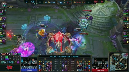C9 vs NV - Week 3 Day 2 Match Highlights (Spring 2017)-Efqzz8mAGEg