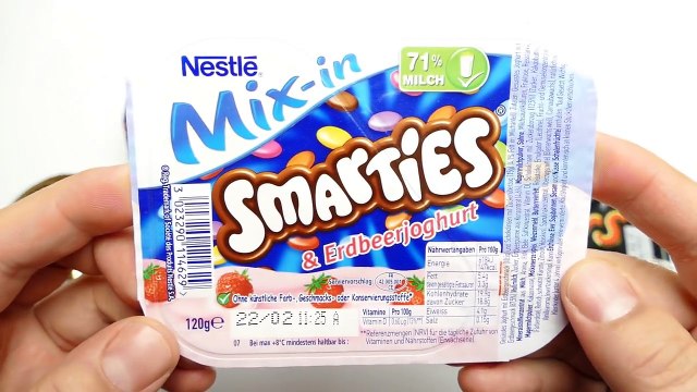 German Desserts - Twix Mix, Mars Mix, Mix Smarties, Danone M&M's Mix & Danone M&M's Vanilla Joghurt-8jPmU5sodAM