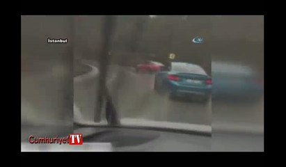 Trafik magandaları tozu dumana kattı