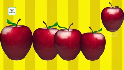 Finger Family Apple Family Nursery Rhyme | 3D Finger Family Song | Daddy Finger Rhymes For Children