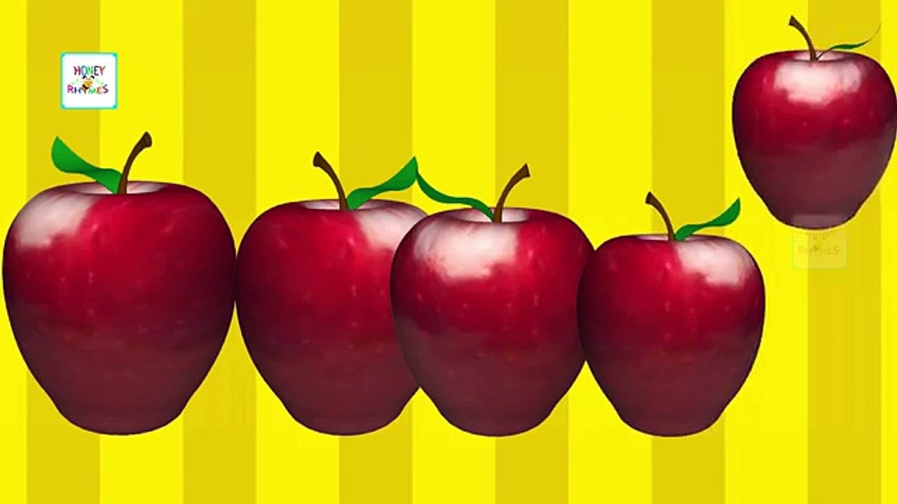 Finger Family Apple Family Nursery Rhyme | 3D Finger Family Song | Daddy Finger Rhymes For Children