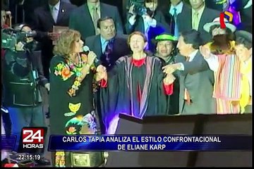 Carlos Tapia analiza el estilo confrontacional de Eliane Karp