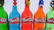 Superhero Bottles Finger Family Compilation Learn Colors Play Doh Bottles Body Paint Ice Cream Scoop-U5u95F170OA
