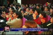 Reacciones por ministra Ana María Romero y sus vínculos con Alejandro Toledo