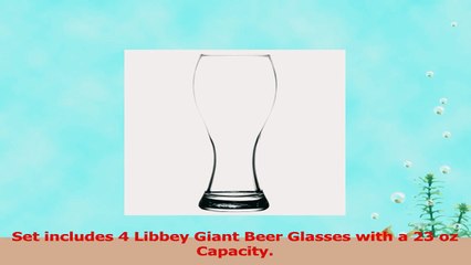 Clear Libbey Giant Beer Glass with 23 oz Capacity  Set of 4  Additional Vibrant Colors eadfe592