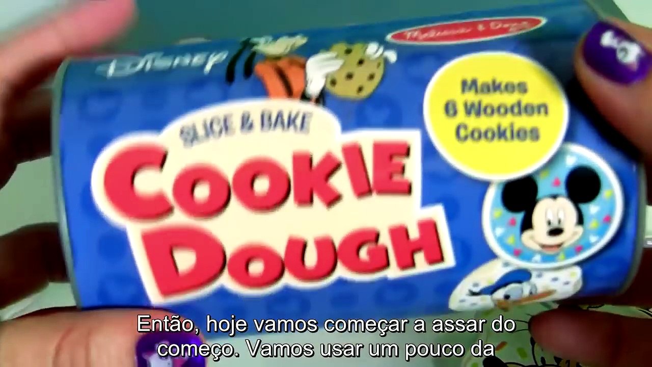 Bake Cookies with Play Doh Mickey Mouse Clubhouse Wooden Cookie Set Biscoitos de Madeira BR-_J1GU3GBe40