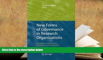 PDF [FREE] DOWNLOAD  New Forms of Governance in Research Organizations: Disciplinary Approaches,