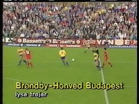 17.09.1986 - 1986-1987 European Champion Clubs' Cup 1st Round 1st Leg Brondby IF 4-1 Budapest Honved SE