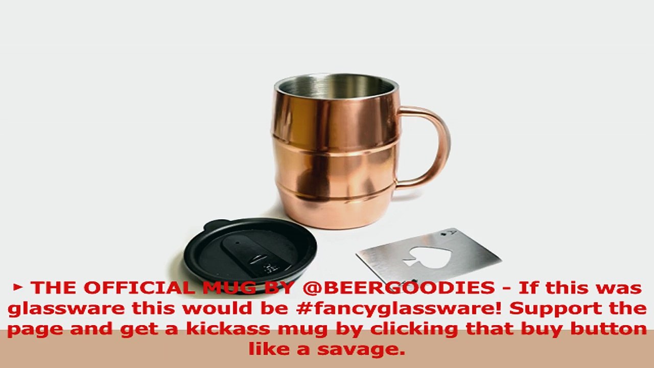 HADES CopperPlated Stainless Steel 17Ounce Insulated Mug with Lid and Ace of Spades 235d33f4