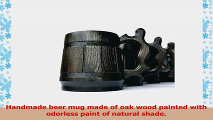 Handmade Beer Mug Oak Wood Stainless Steel Cup Carved Natural EcoFriendly OldFashioned d853385d