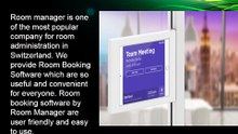 Room Scheduling Software and Room Conference Solution by Room manager