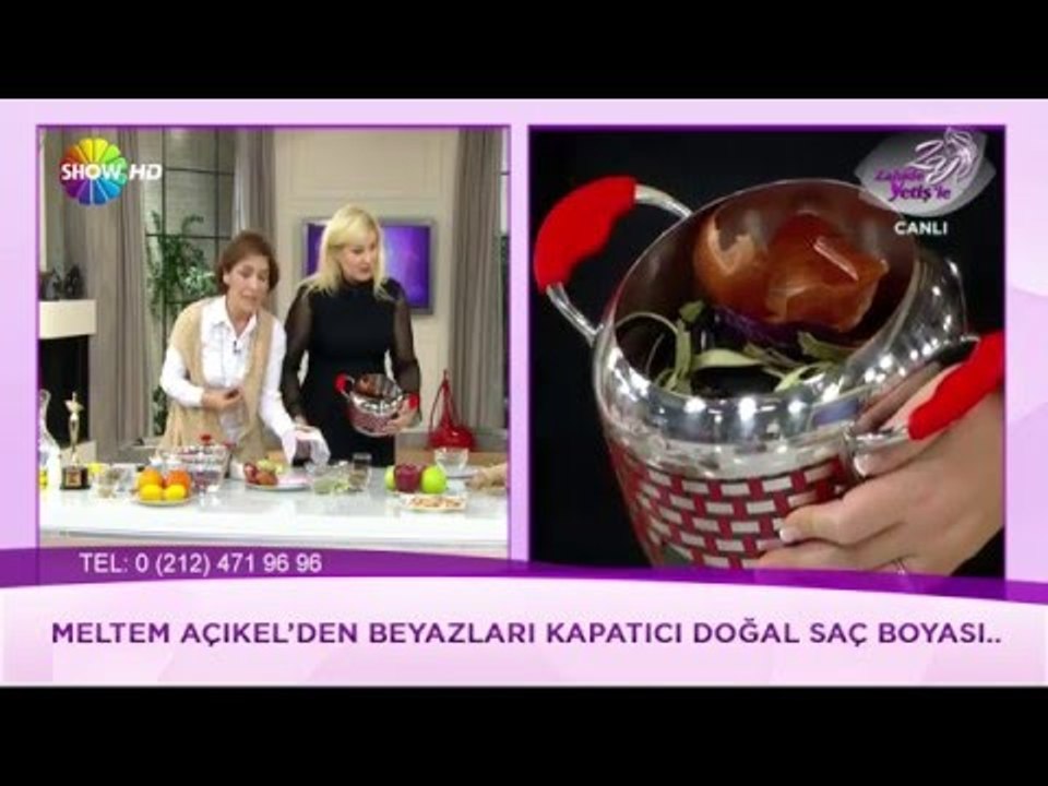 Saçlardaki beyazlar için doğal saç boyası yapımı