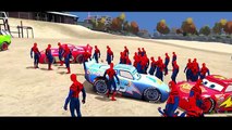 Nursery Rhymes Finger Family Spiderman & Disney Cars Lightning McQueen (Kids Songs)