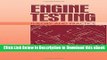 {[PDF] (DOWNLOAD)|READ BOOK|GET THE BOOK Engine Testing: Theory and Practice FULL EBOOK