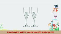 Personalized Hortense B Hewitt Sparkling Love Champagne Flutes Engraved Customized  Set cc364e0d