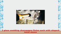 Smart Tart Bride  Groom Silver Wedding Champagne Glasses Elegant Toasting Flute Set 3e4fdc28