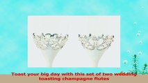 Pearl Wedding Champagne Toasting Flutes Set of 2 b583d7e8