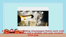 Smart Tart Mr  Mrs Gold Glass Wedding Champagne Toasting Flutes  Hitched Jute Wine Bag 8761dc58