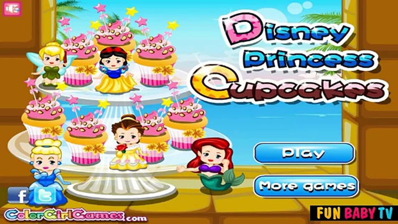 Disney Princess Cupcake - Cooking Game Video