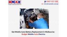 Get Mobile Auto Battery Replacement in Melbourne: Budget Mobile Auto Electrics