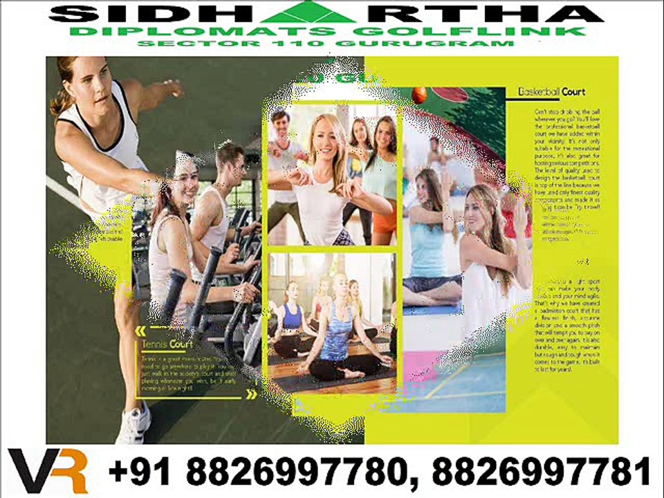 Sidhartha Diplomats Golf Link upcoming apartments sector 110 Gurgaon New Booking Call 8826997781