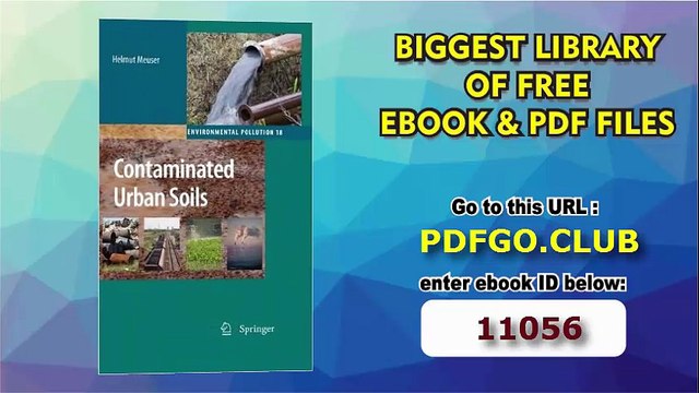 Contaminated Urban Soils (Environmental Pollution)