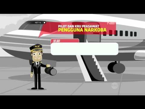 Pilot Dan Kru Pesawat Pengunna Narkoba - NET16