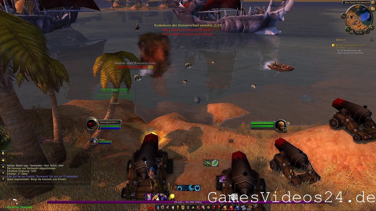 World of Warcraft Quest: Bringt die Kanonen zum Einsatz