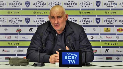 Bastia-Nantes : Conf. d''avant-match de F. Ciccolini