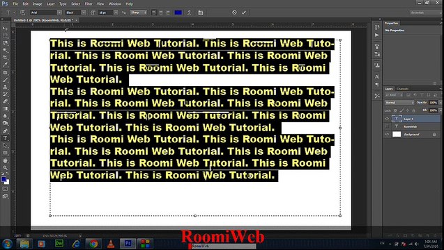 Photoshop Cs6 Tutorial Lesson 5 Text Tool-SD