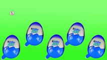 Kinder Joy Surprise Eggs Blue Edition Finger Family | Kinder Joy Eggs Daddy Finger Song