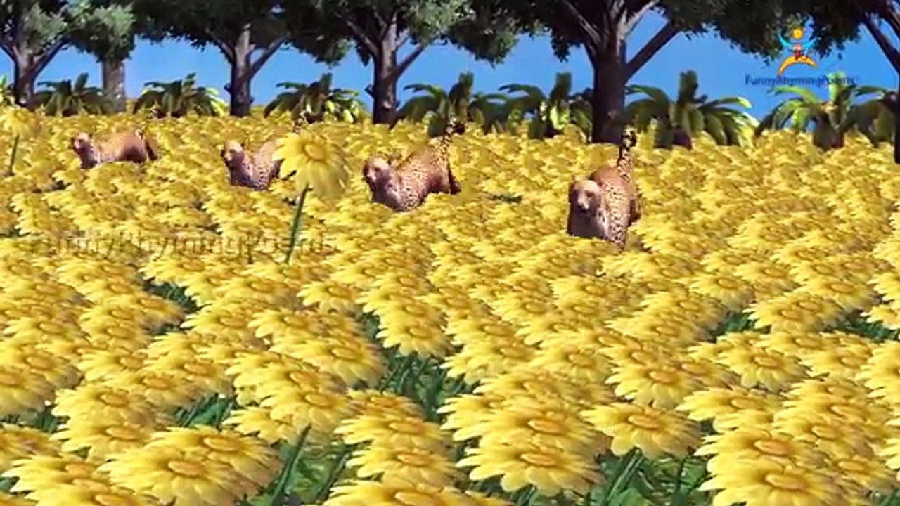 3D животные палец семья nursery детей 3D англий...
