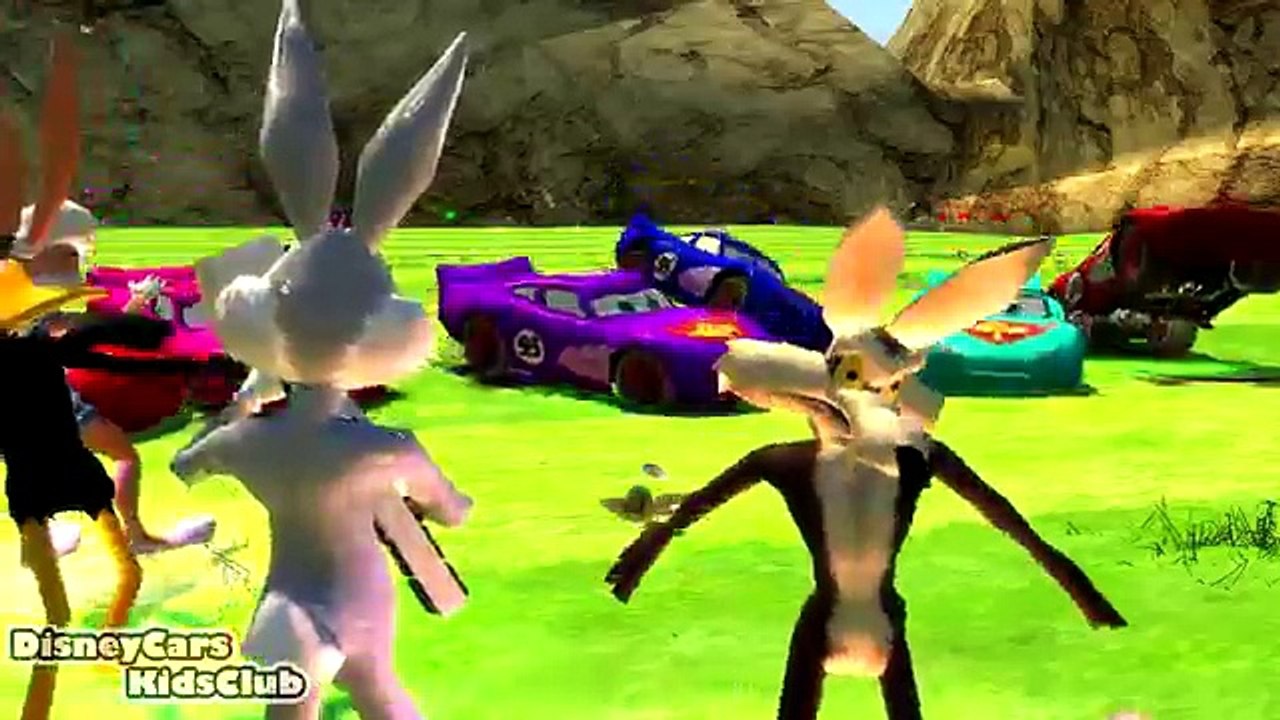 Bip Bip Road Runner, Bugs Bunny, Lightning McQueen Disney Cars Spiderman Nursery Rhymes for children